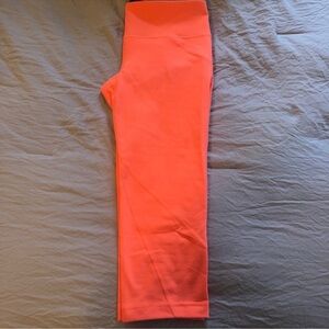 Under Armour Bright Neon Orange Crop Leggings